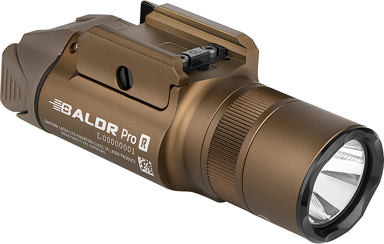 OLIGHT Svietidlo na zbraň BALDR PRO R 1350 lm zelený laser - desert tan (OL721)