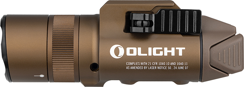 OLIGHT Svietidlo na zbraň BALDR PRO R 1350 lm zelený laser - desert tan (OL721)