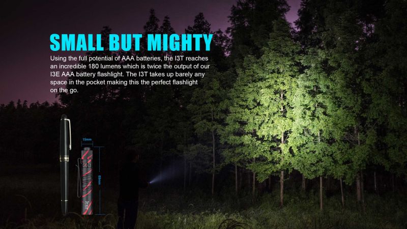 OLIGHT Svietidlo I3T EOS EDC 180 lm - plaid (OL796)