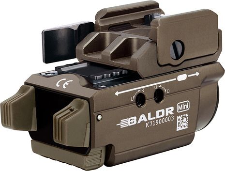 OLIGHT Svietidlo na zbraň Baldr Mini 600 lm desert - zelený laser (OL590)