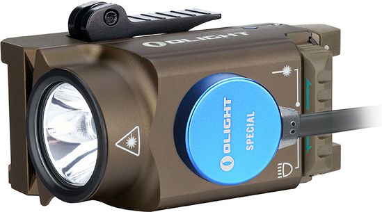 OLIGHT Svietidlo na zbraň Baldr Mini 600 lm desert - zelený laser (OL590)