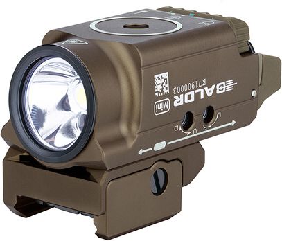 OLIGHT Svietidlo na zbraň Baldr Mini 600 lm desert - zelený laser (OL590)