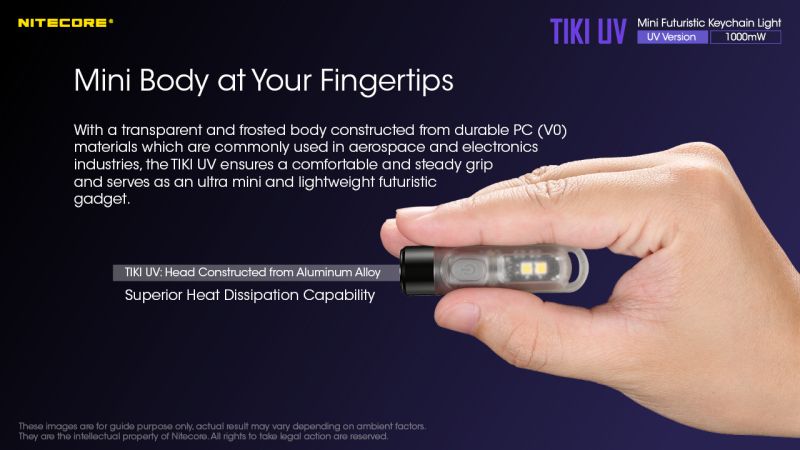 NITECORE Svietidlo TIKY UV -  transparent (NC-TIKI-UV)