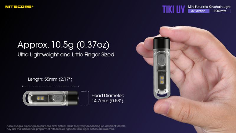 NITECORE Svietidlo TIKY UV -  transparent (NC-TIKI-UV)