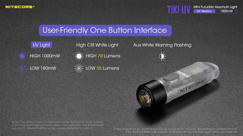 NITECORE Svietidlo TIKY UV -  transparent (NC-TIKI-UV)