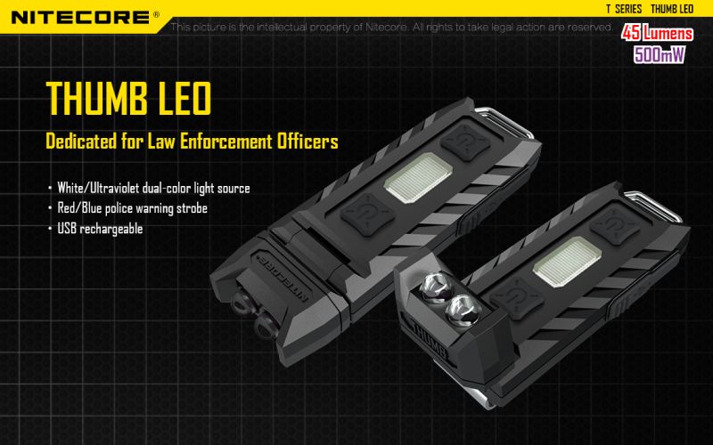 NITECORE Svietidlo THUMB LEO - black (NC-THUMB-LEO)