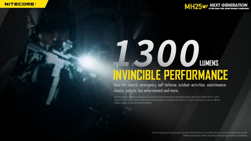 NITECORE Svietidlo MH25V2 - black (NC-MH25V2)