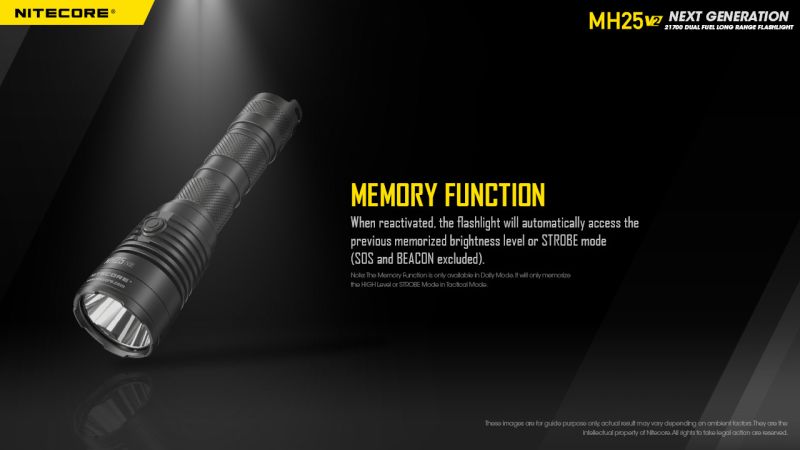 NITECORE Svietidlo MH25V2 - black (NC-MH25V2)