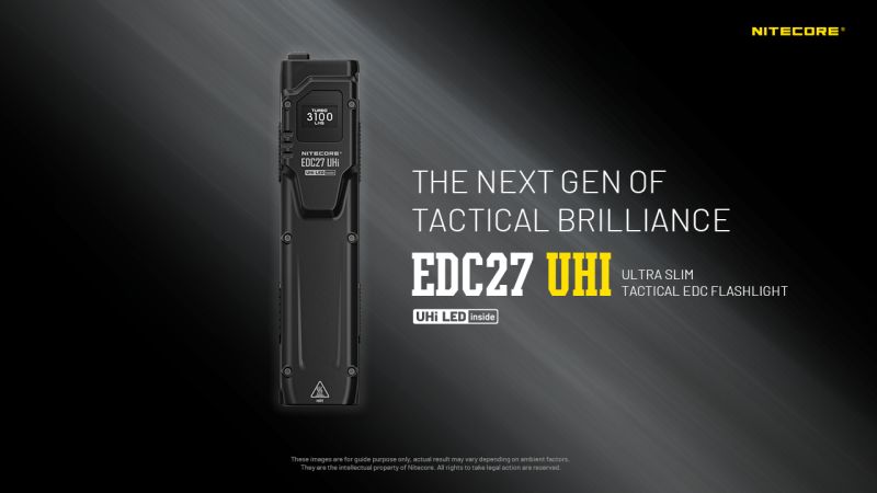 NITECORE Svietidlo EDC27 UHI - black (NC-EDC27UHI)