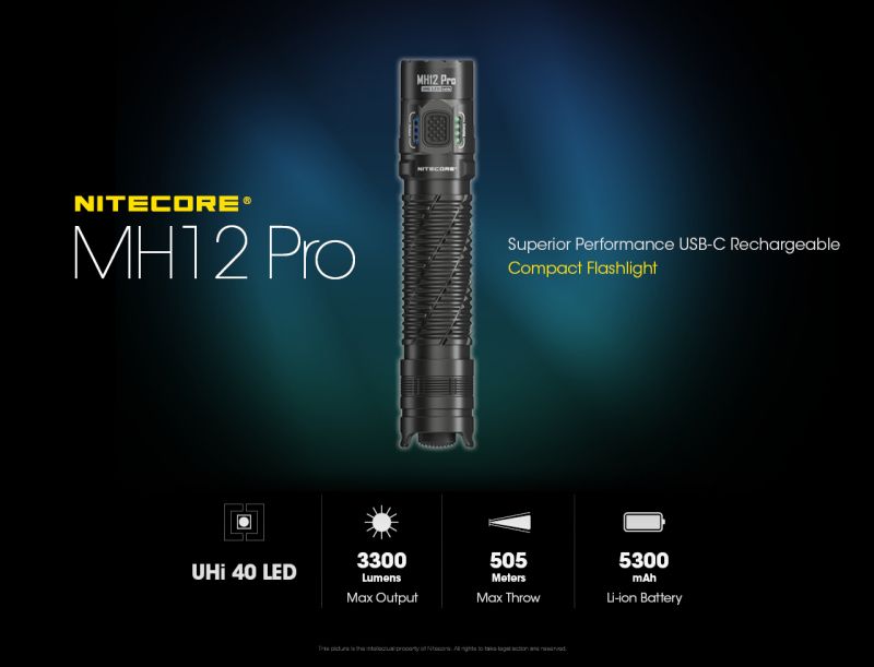 NITECORE Svietidlo MH12PRO - black (NC-MH12PRO)