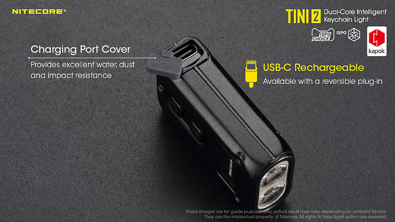 NITECORE Svietidlo TINI 2 - čierne (NC-TINI-2-bk)