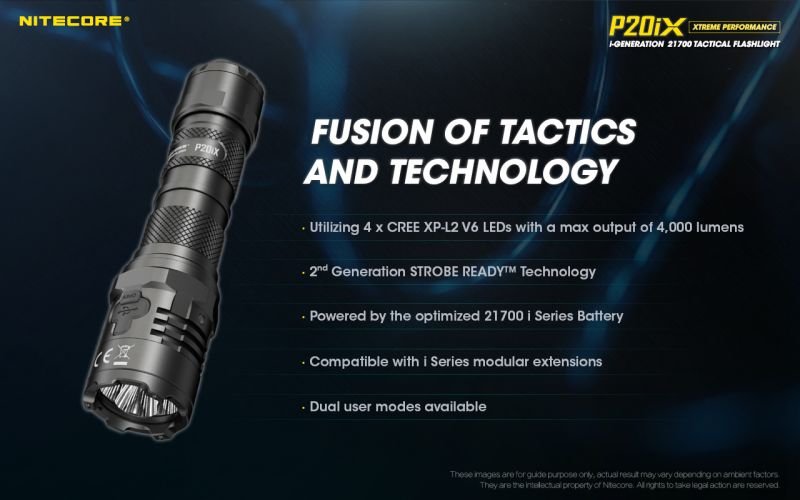 NITECORE Svietidlo P20iX - čierne (P20iX)