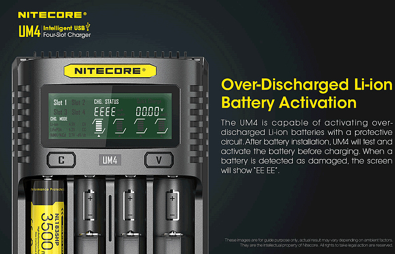 NITECORE Nabíjačka UM4 (NCx-UM4)