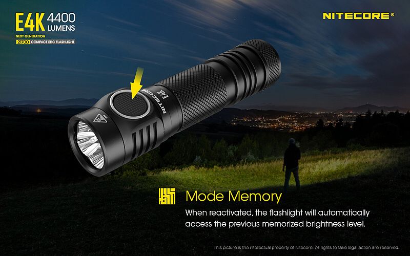 NITECORE Svietidlo E4K - čierne (NC-E4K)