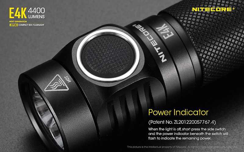 NITECORE Svietidlo E4K - čierne (NC-E4K)