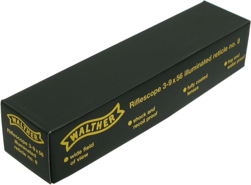 WALTHER Puškohľad 3-9x56, osvetlený, montáž (2.1503)
