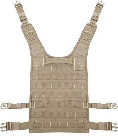 WARRIOR Elite Ops Back Panel - coyote (W-EO-BP-CT)