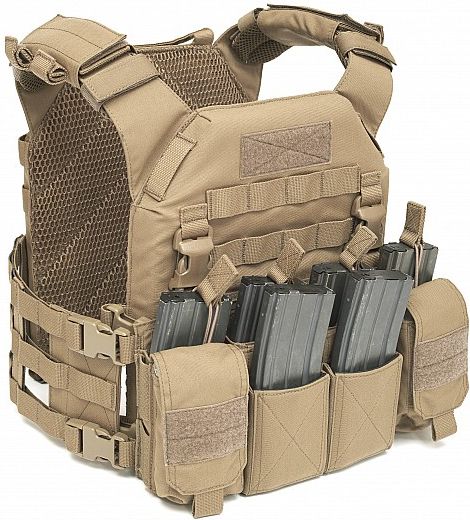 WARRIOR Elite Ops Recon Plate Carrier with Pathfinder Chest Rig - coyote (W-EO-RPC-MK1-CT)