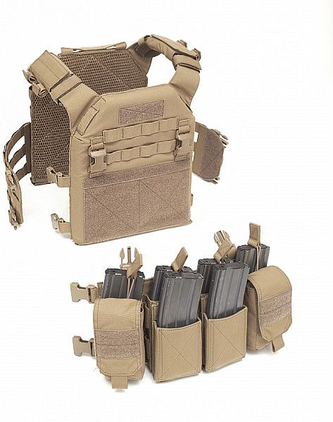 WARRIOR Elite Ops Recon Plate Carrier with Pathfinder Chest Rig - coyote (W-EO-RPC-MK1-CT)