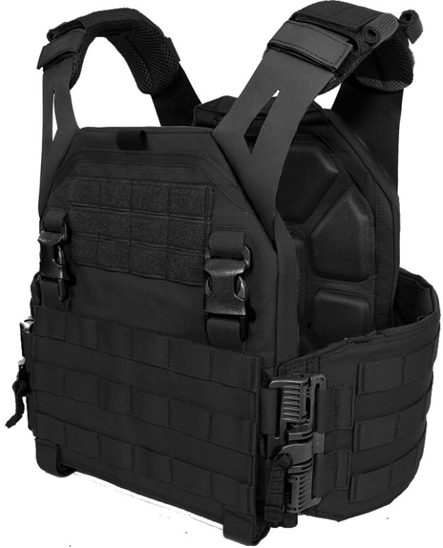 WARRIOR Low Profile Carrier With Solid Sides - black (W-EO-LPC-V1-BLK)