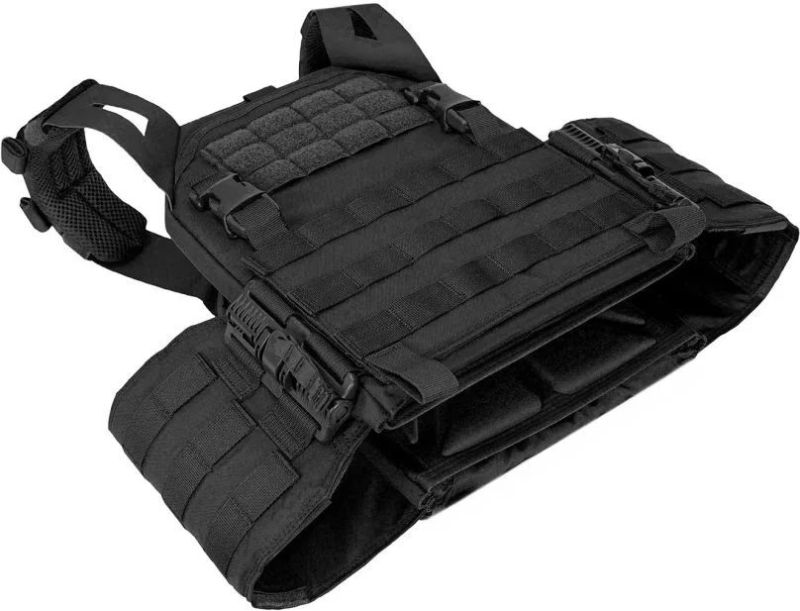 WARRIOR Laser Cut LPC with Detachable 5.56 Panel V1 - black (W-LC-LPC-V1-DFP-TB-556-BLK)