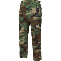 HELIKON Dlhé nohavice BDU PolyCotton Ripstop - woodland (SP-BDU-PR-03)