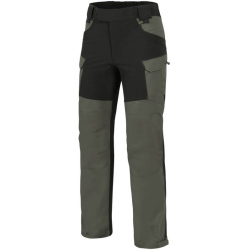 HELIKON Dlhé nohavice Hybrid Outback - taiga green / black A (SP-HOP-DC-0901A)