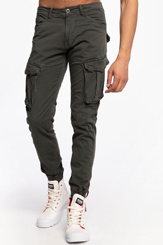 ALPHA INDUSTRIES Dlhé nohavice Spy Pant - greyblack (116203/136)