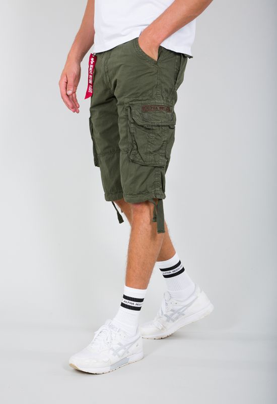 ALPHA INDUSTRIES Krátke nohavice Jet Short - dark olive (191200/142)