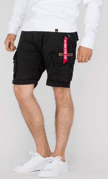 ALPHA INDUSTRIES Krátke nohavice Crew - čierne (176203/03)