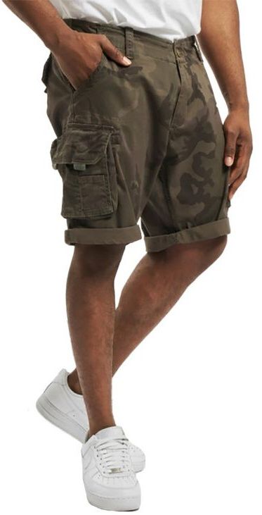 ALPHA INDUSTRIES Krátke nohavice Crew Short Camo - dark olive camo (196201/415)