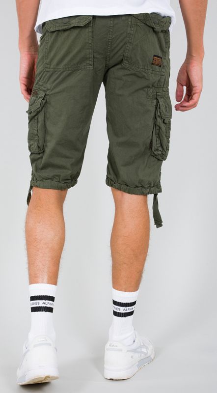 ALPHA INDUSTRIES Krátke nohavice Jet Short - dark olive (191200/142)