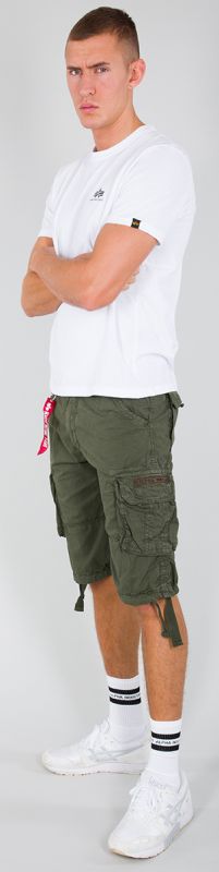 ALPHA INDUSTRIES Krátke nohavice Jet Short - dark olive (191200/142)