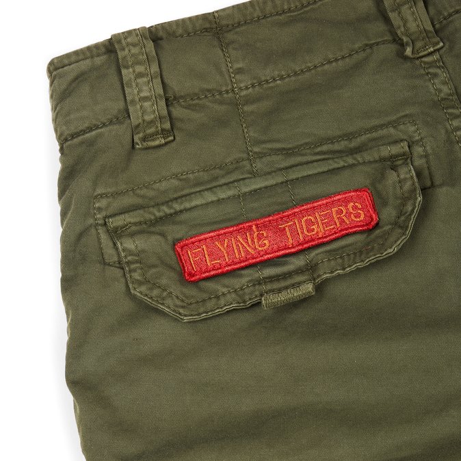 ALPHA INDUSTRIES Krátke nohavice Crew Patch, dark olive, 186209/142