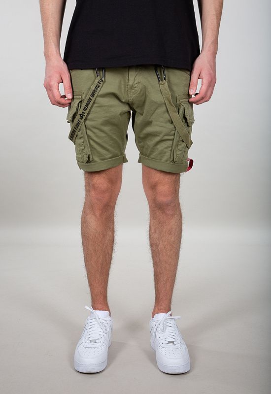 ALPHA INDUSTRIES Krátke nohavice Utility Short - olivové (116213/11)