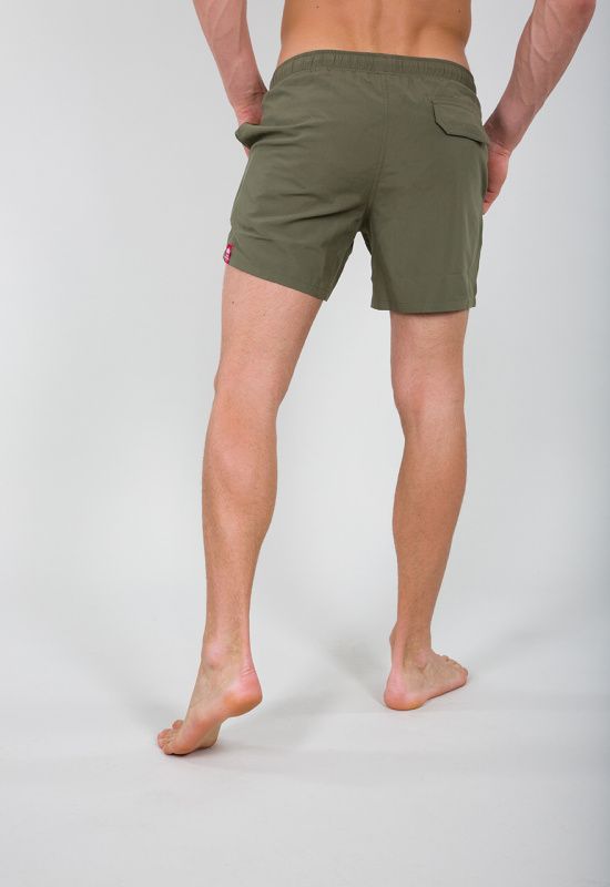 ALPHA INDUSTRIES Krátke nohavice BASIC SWIM na plávanie - dark olive (196930/142)