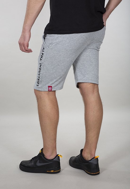 ALPHA INDUSTRIES Krátke nohavice Al Sweat Short - šedé (116365/17)