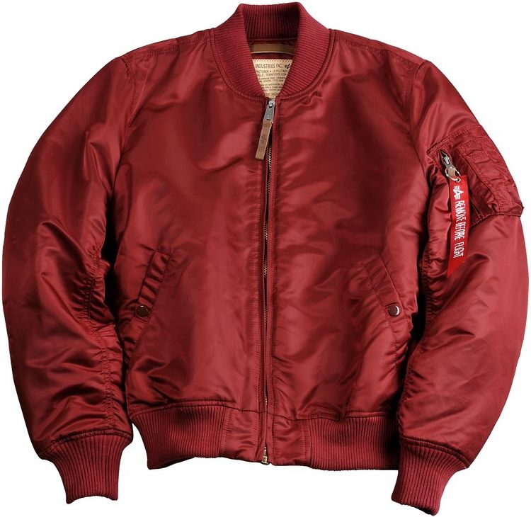 ALPHA INDUSTRIES Bunda MA-1 VF 59 - burgundy (191118/184)