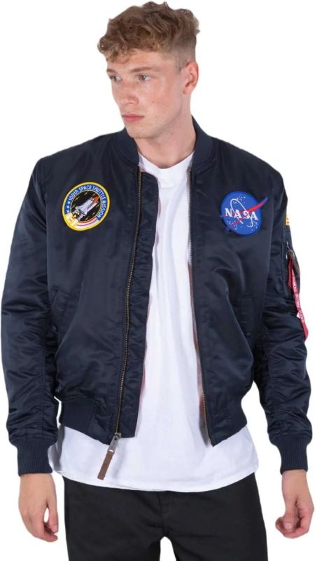 ALPHA INDUSTRIES Bunda MA-1 VF NASA - rep. blue (166107/07)