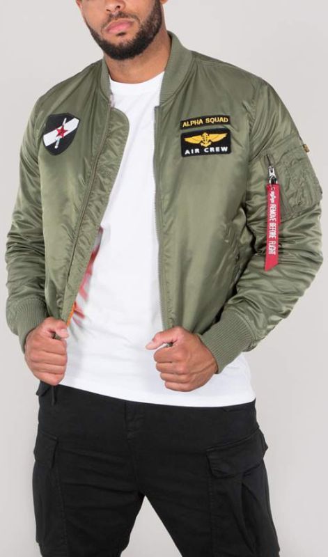 ALPHA INDUSTRIES Bunda MA-1 VF CUSTOM - sage green (188109/01)