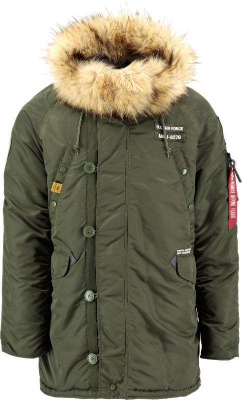 ALPHA INDUSTRIES Bunda N3B Airborne - tmavo zelená (188141/257)