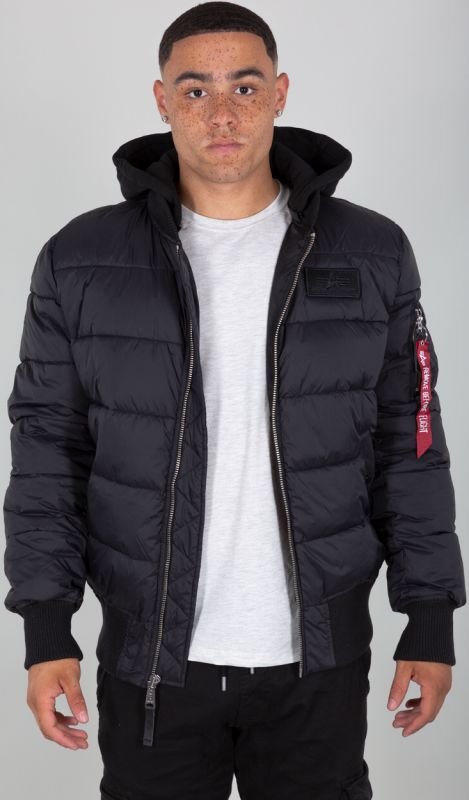 ALPHA INDUSTRIES Bunda MA-1 ZH Back Print Puffer FD - čierna (118107/03)