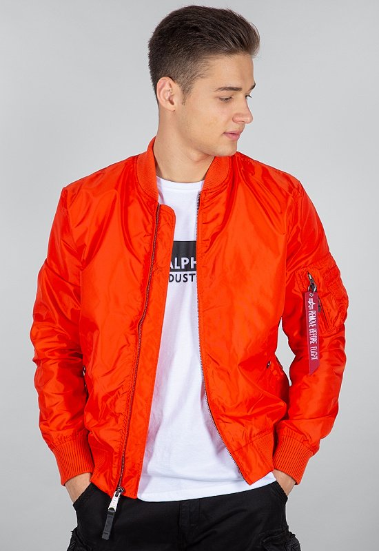 ALPHA INDUSTRIES Bunda MA-1 TT - atomic red (191103/577)