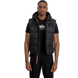 ALPHA INDUSTRIES Bunda Hooded Puffer Vest FD - čierna (118110/03)