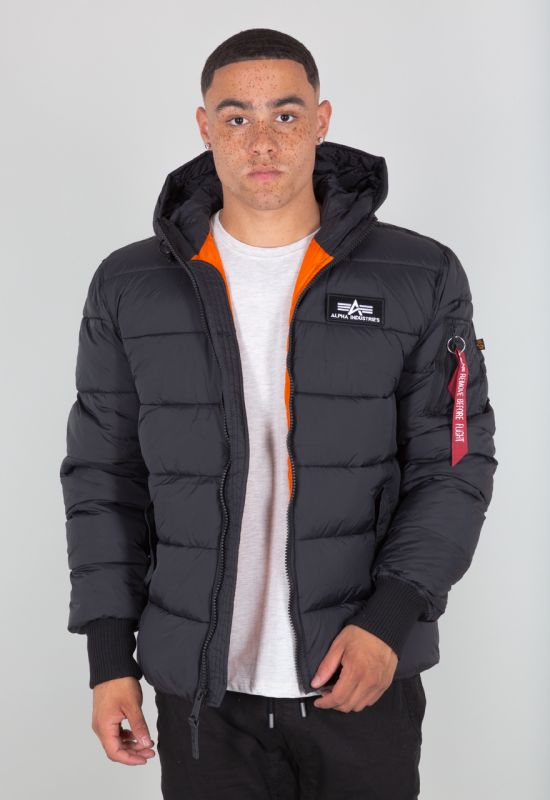 ALPHA INDUSTRIES Bunda Hooded Puffer Alpha FD - black (118113/03)