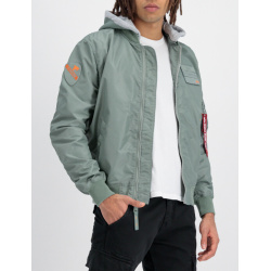 ALPHA INDUSTRIES Bunda MA-1 TT Hood Custom - dusty green (126117/680)