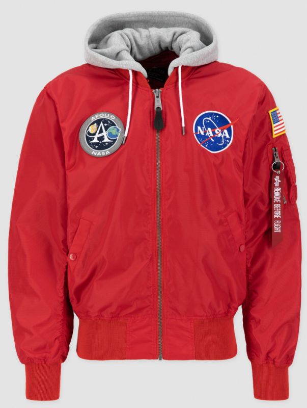 ALPHA INDUSTRIES Bunda MA-1 Zip Hood Apollo - mars red (136106/665)