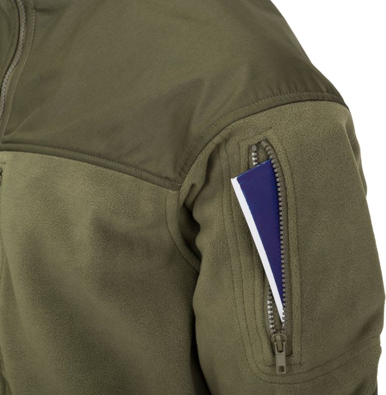 HELIKON Bunda Classic Army fleece - olivová/čierna (BL-CAF-FL-16)