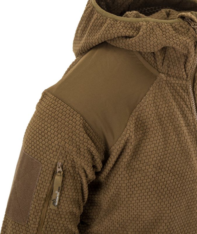 HELIKON Bunda ALPHA s kapucňou fleece - coyote (BL-ALH-FG-11)