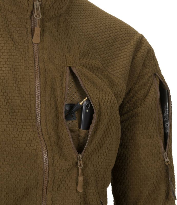 HELIKON Bunda Alpha Tactical Grid fleece - čierna (BL-ALT-FG-01)